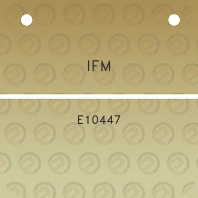 ifm-e10447