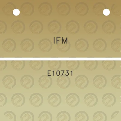 ifm-e10731