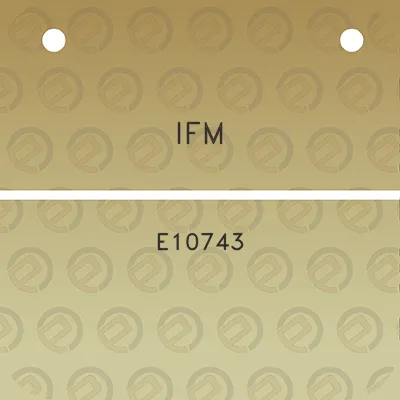 ifm-e10743