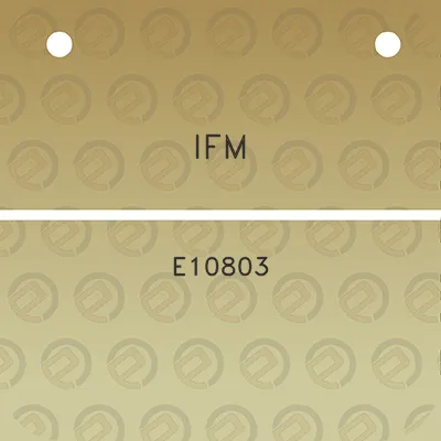 ifm-e10803