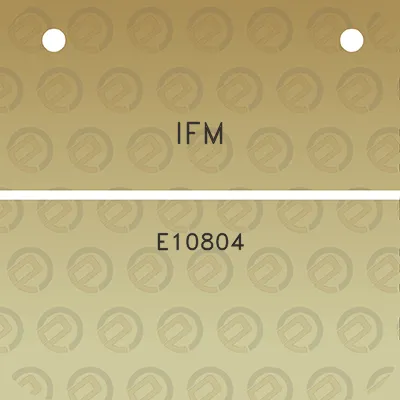 ifm-e10804