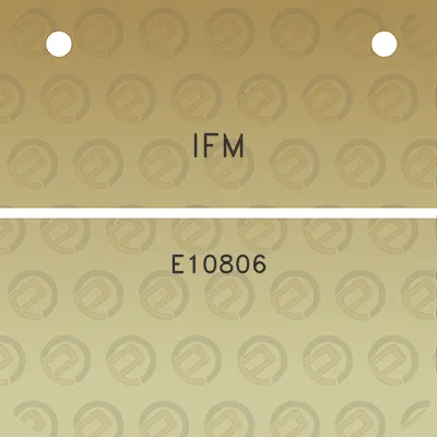 ifm-e10806