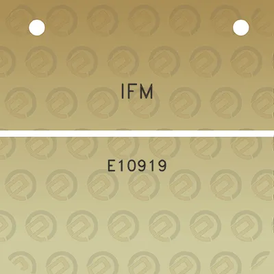 ifm-e10919