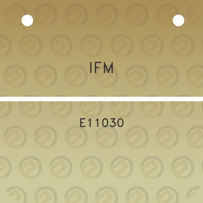 ifm-e11030