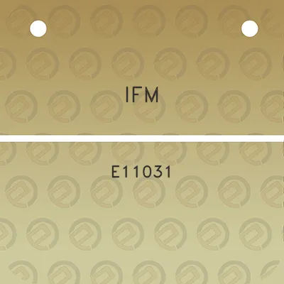 ifm-e11031