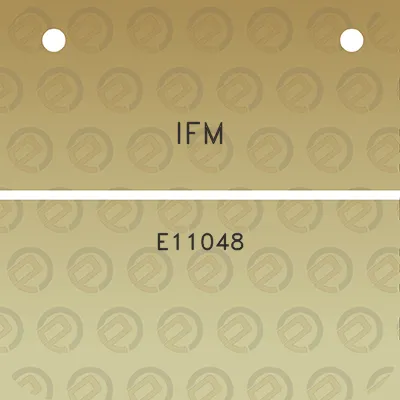 ifm-e11048