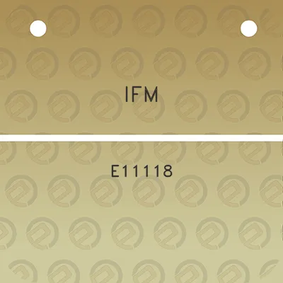 ifm-e11118