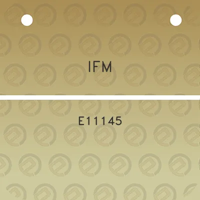 ifm-e11145