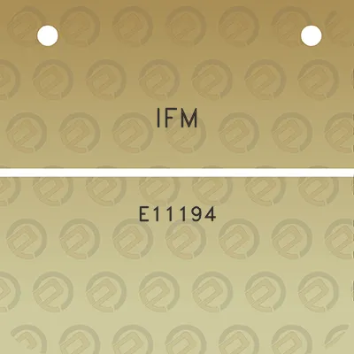 ifm-e11194