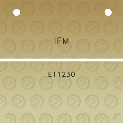 ifm-e11230