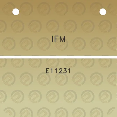 ifm-e11231