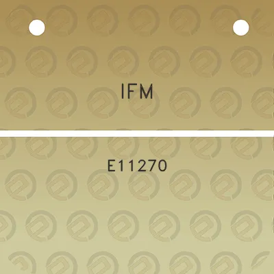 ifm-e11270