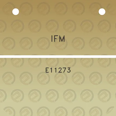 ifm-e11273