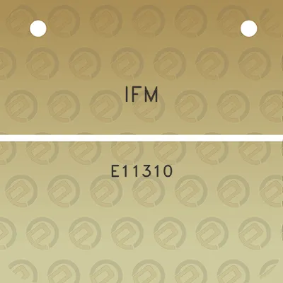 ifm-e11310