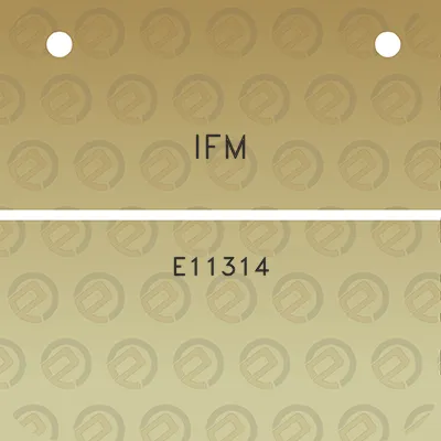 ifm-e11314