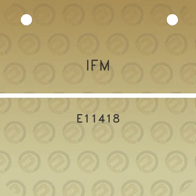 ifm-e11418