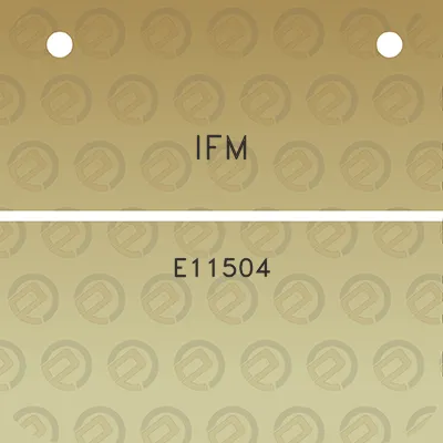 ifm-e11504