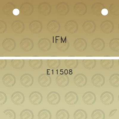 ifm-e11508