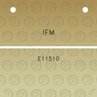 ifm-e11510