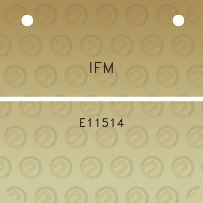 ifm-e11514