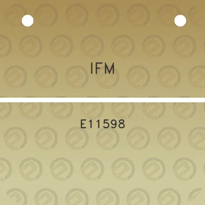 ifm-e11598