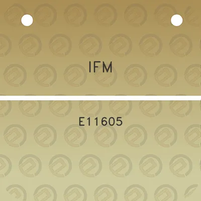 ifm-e11605