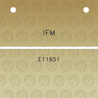 ifm-e11651