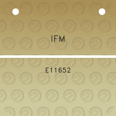 ifm-e11652