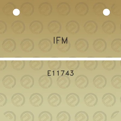 ifm-e11743