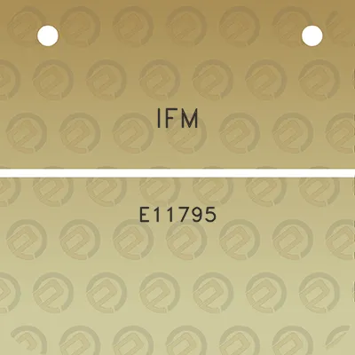 ifm-e11795