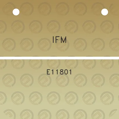 ifm-e11801