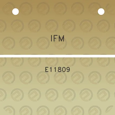 ifm-e11809