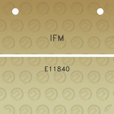 ifm-e11840