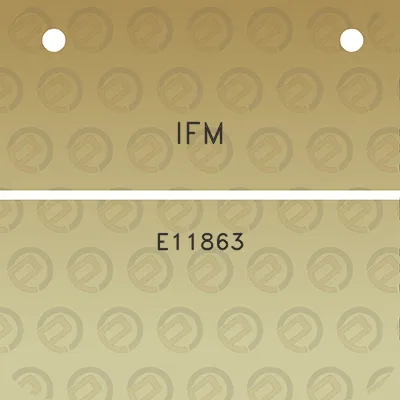 ifm-e11863