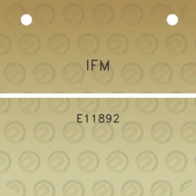 ifm-e11892