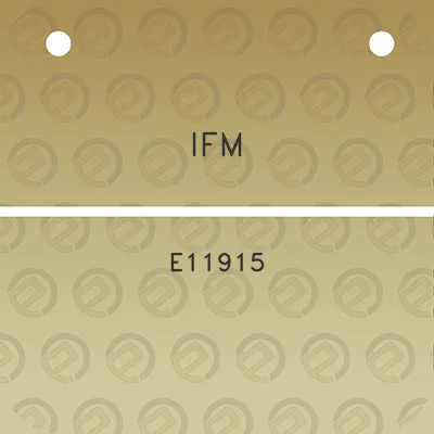 ifm-e11915