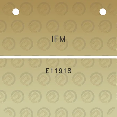 ifm-e11918