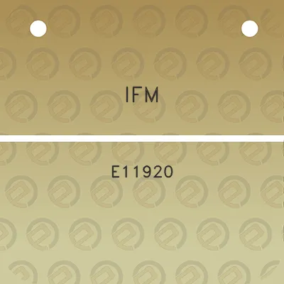 ifm-e11920