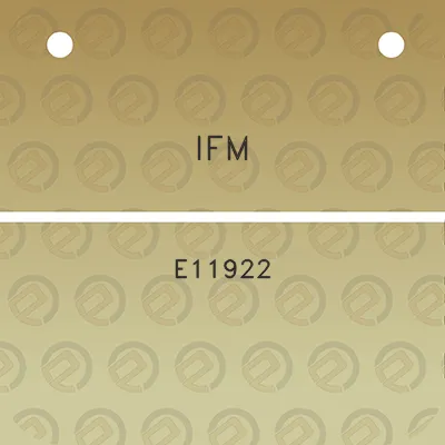 ifm-e11922