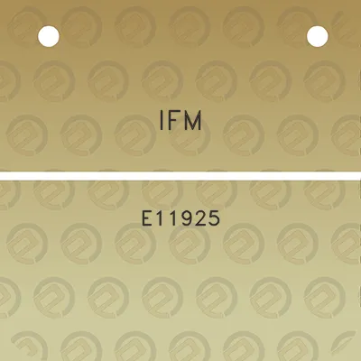 ifm-e11925