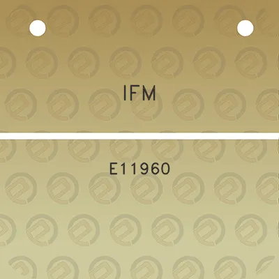 ifm-e11960