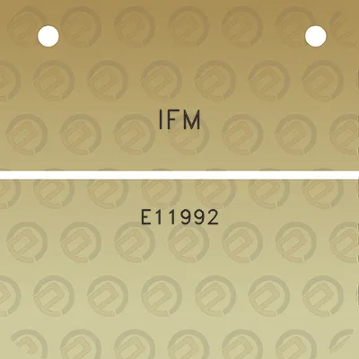 ifm-e11992