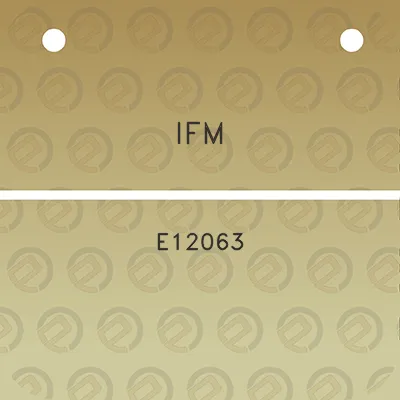 ifm-e12063