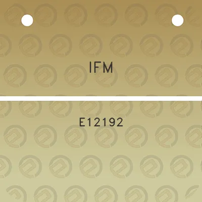 ifm-e12192