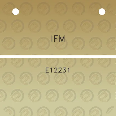 ifm-e12231