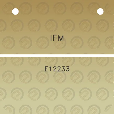 ifm-e12233