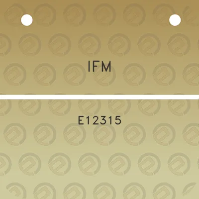 ifm-e12315