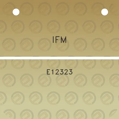 ifm-e12323