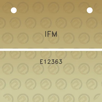 ifm-e12363