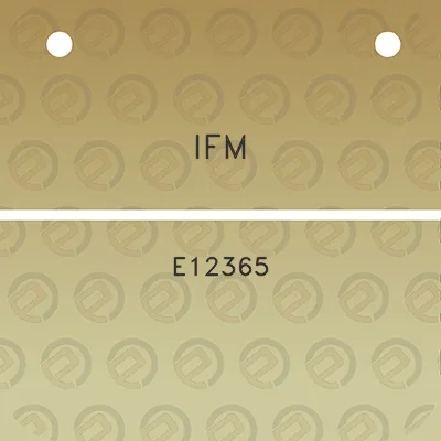 ifm-e12365